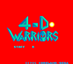 4-D Warriors cabinet