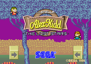 Alex Kidd: The Lost Stars cabinet