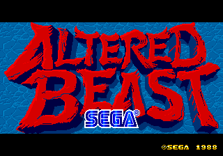 Altered Beast cabinet
