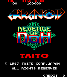 Arkanoid - Revenge of DOH cabinet