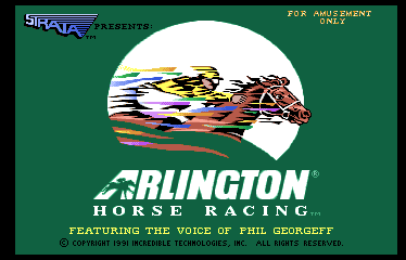 Arlington Horse Racing cabinet