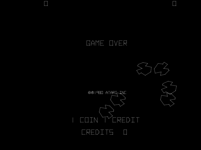 Asteroids Deluxe cabinet