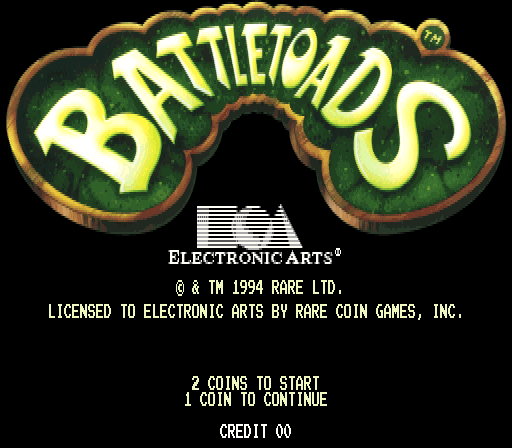 Battletoads cabinet