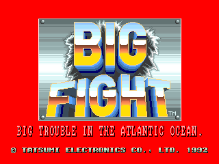 Big Fight - Big Trouble In The Atlantic Ocean cabinet