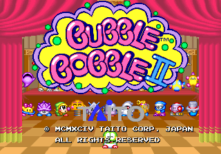 Bubble Bobble II cabinet