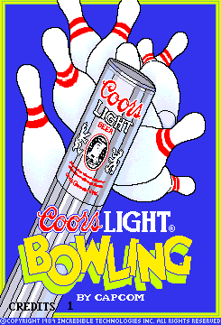 Coors Light Bowling cabinet