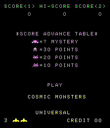 Cosmic Monsters cabinet