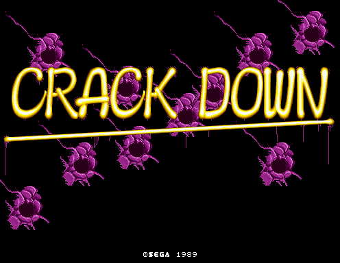 Crack Down cabinet