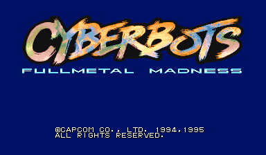 Cyberbots: Fullmetal Madness cabinet