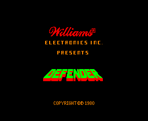 Defender arcade cabinet artwork