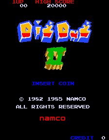 Dig Dug II cabinet