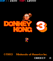 Donkey Kong 3 cabinet