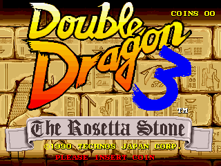 Double Dragon 3 - The Rosetta Stone cabinet