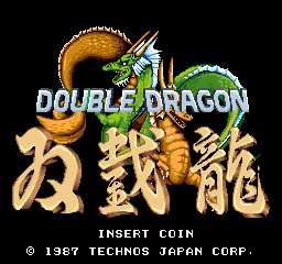 Double Dragon arcade cabinet artwork