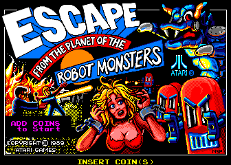 Escape from the Planet of the Robot Monsters cabinet