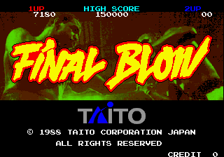 Final Blow cabinet