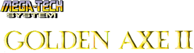 Golden Axe II cabinet
