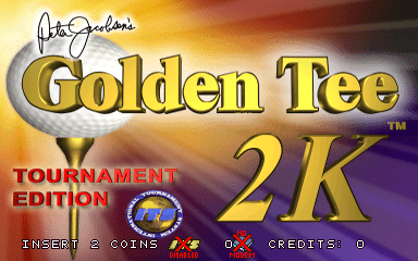 Golden Tee 2K Tournament cabinet