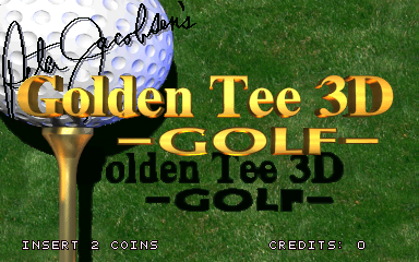 Golden Tee 3D Golf cabinet