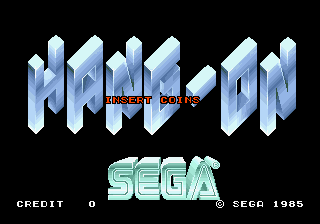 Hang-On arcade cabinet artwork