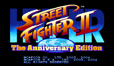Hyper Street Fighter II: The Anniversary Edition cabinet