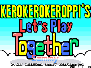 Kero Kero Keroppi's Let's Play Together cabinet