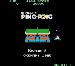 Konami's Ping-Pong cabinet