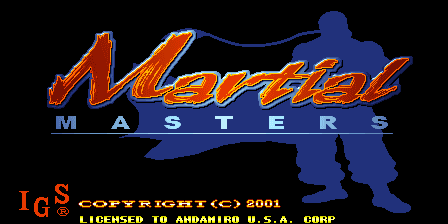 Martial Masters cabinet