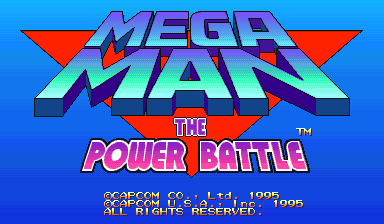 Mega Man: The Power Battle cabinet