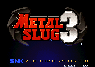 Metal Slug 3 arcade cabinet artwork