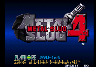Metal Slug 4 cabinet