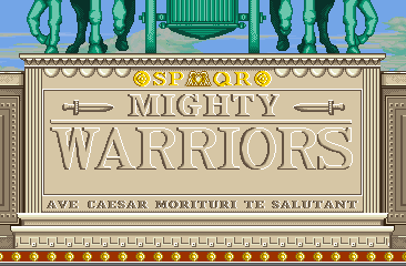 Mighty Warriors cabinet