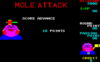 Mole Attack cabinet