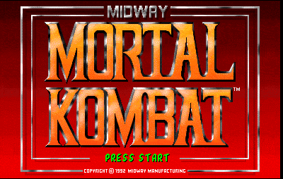 Mortal Kombat cabinet