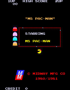 Ms. Pac Attack cabinet