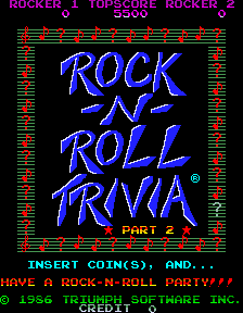 MTV Rock-N-Roll Trivia cabinet