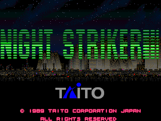 Night Striker cabinet