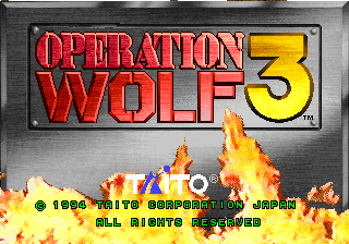 Operation Wolf 3 cabinet