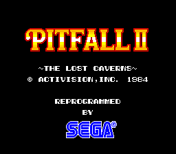 Pitfall II cabinet