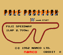 Pole Position arcade cabinet artwork