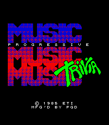 Progressive Music Trivia cabinet