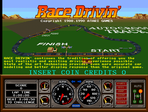 Race Drivin' cabinet