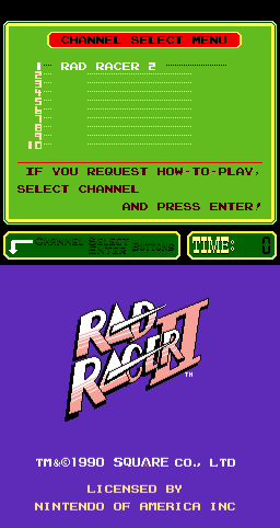 Rad Racer II cabinet