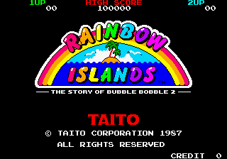 Rainbow Islands cabinet
