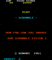 Scramble cabinet