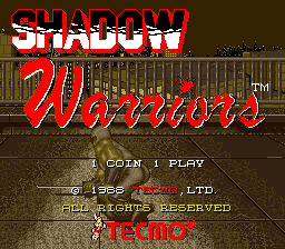 Shadow Warriors cabinet