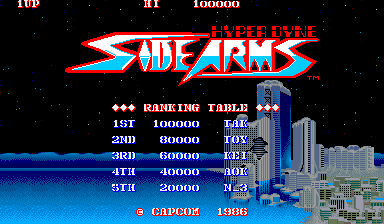 Side Arms - Hyper Dyne cabinet