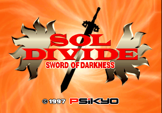 Sol Divide - The Sword Of Darkness cabinet