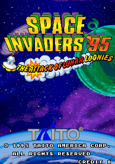Space Invaders '95 - Attack Of The Lunar Loonies cabinet