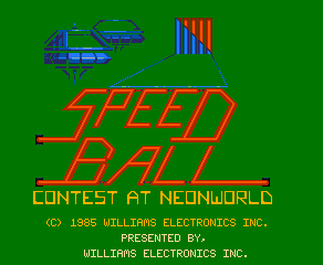 Speed Ball - Contest at Neonworld cabinet